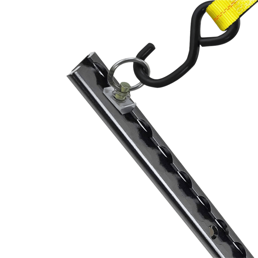 72' crna anodizirana aluminijska L-tračnica