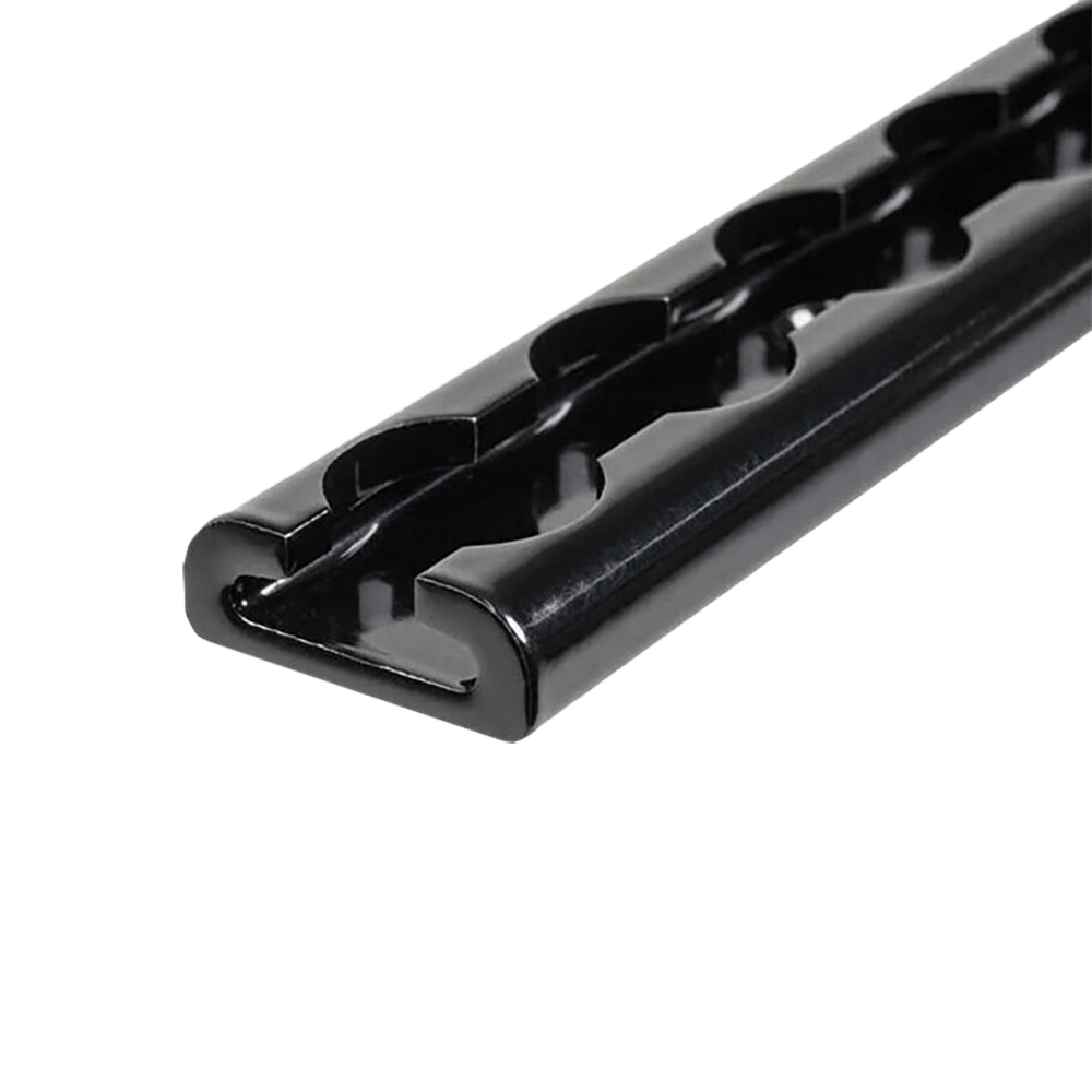 72' crna anodizirana aluminijska L-tračnica