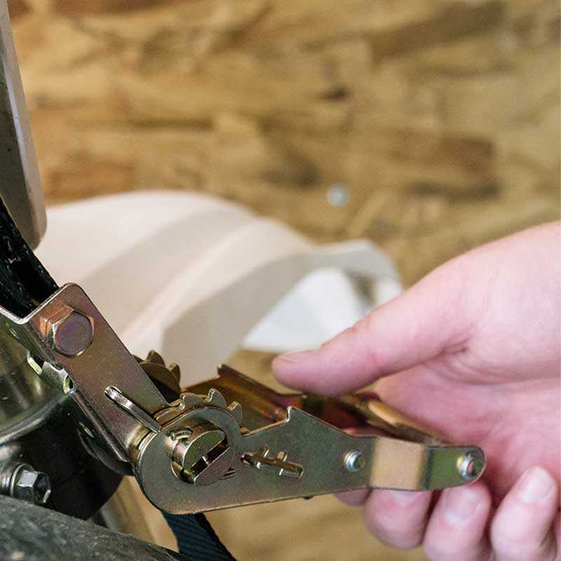 1'' X 7' mini motociklistički remen s čegrtaljkom sa S kukama