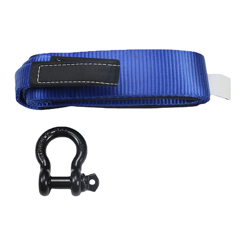 Remeni za vuču D Shackle Blue
