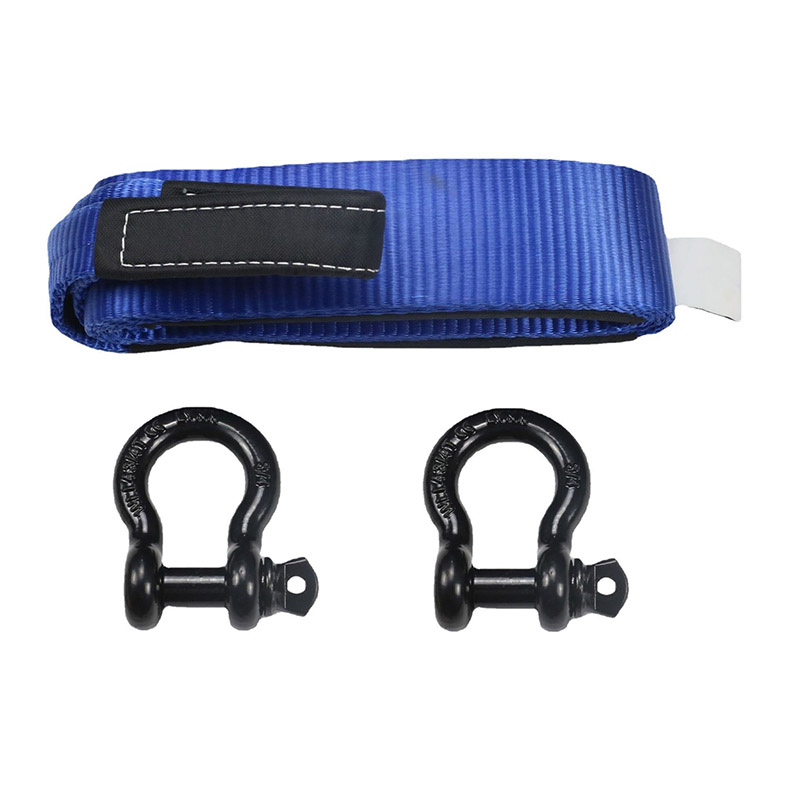 Remeni za vuču D Shackle Blue